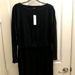 Ann Taylor Shirred Sheath Wool Mix Dress